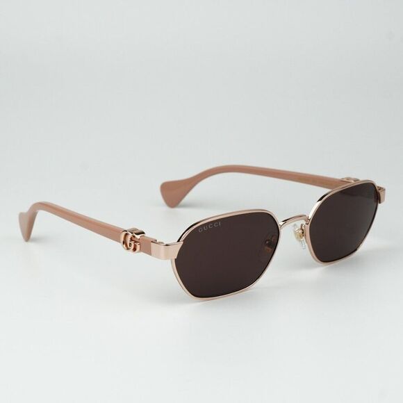 NEW Gucci GG1593S 003 Gold Pink Violet Geometric Unisex Sunglasses GG 1593S main image 4